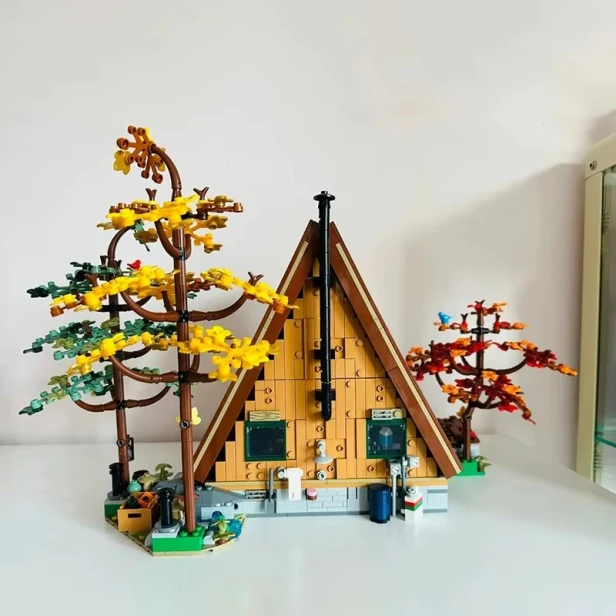 Zestaw Klocki Domek Leśny A-frame 2082 szt