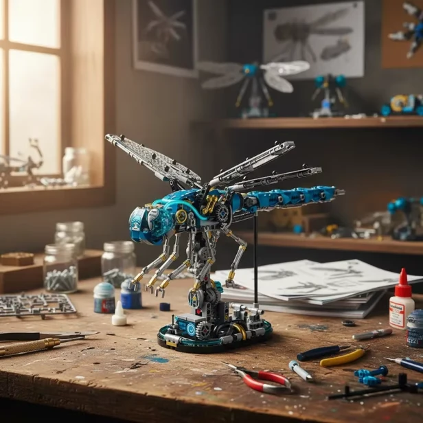 Zestaw Klocki Techniczne Techniczne Mechaniczna Ważka 866 Elementów