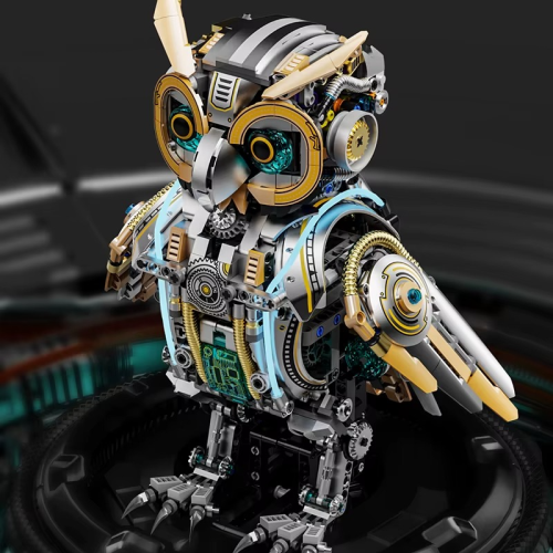 Zestaw Klocki Techniczne Cyber Sowa Robot 1296 Elementów