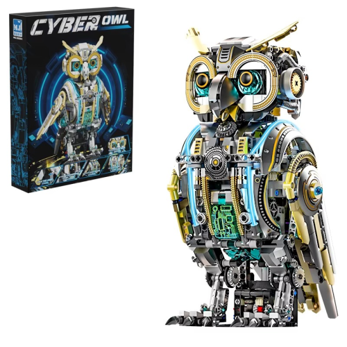 Zestaw Klocki Techniczne Cyber Sowa Robot 1296 Elementów