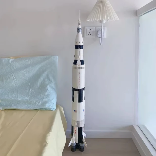 Zestaw Klocki Rakieta Kosmiczna Saturn V Apollo 1969 Elementów