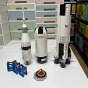 Zestaw Klocki Rakieta Kosmiczna Saturn V Apollo 1969 Elementów