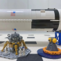 Zestaw Klocki Rakieta Kosmiczna Saturn V Apollo 1969 Elementów