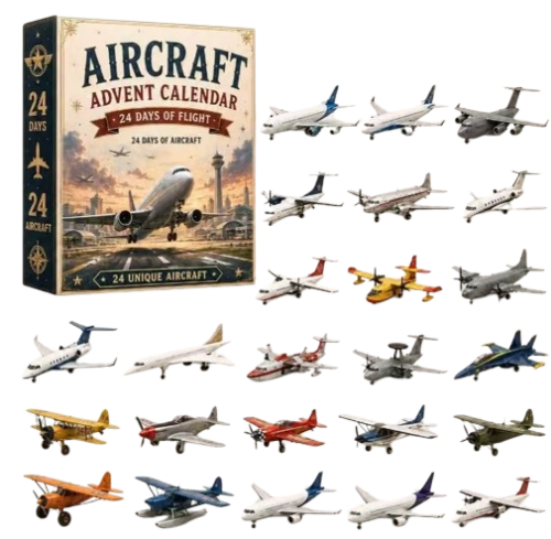 Kalendarz Adwentowy Samoloty 24 Miniatury Lotnicze