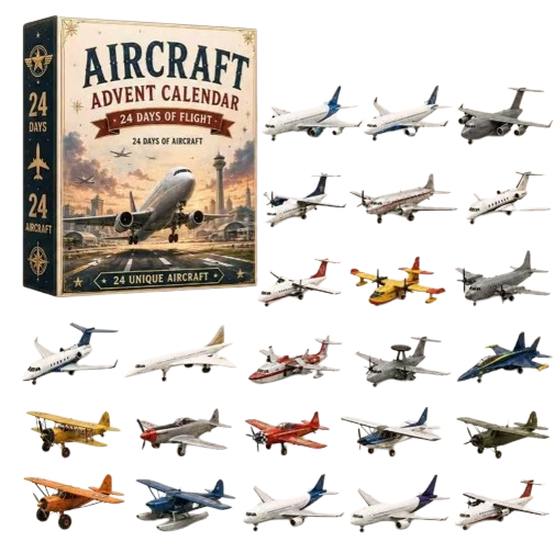 Kalendarz Adwentowy Samoloty 24 Miniatury Lotnicze