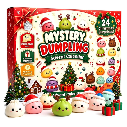 Kalendarz Adwentowy Mystery Dumpling 24 Zabawki Antystresowe Squishy