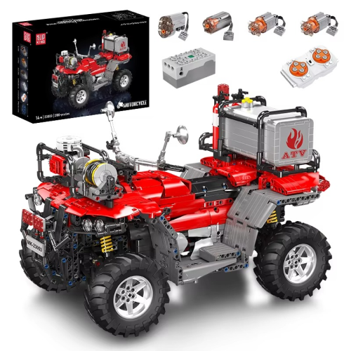 Klocki Zestaw Mould King 23003 Quad ATV Strażacki RC 2100 Elementów