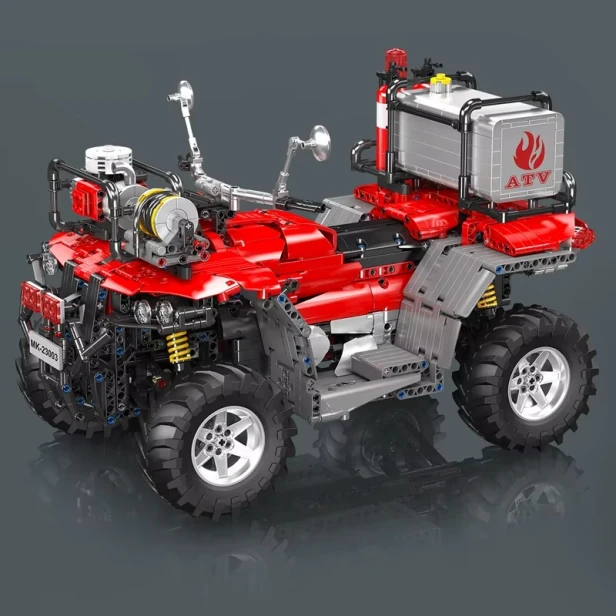 Klocki Zestaw Mould King 23003 Quad ATV Strażacki RC 2100 Elementów