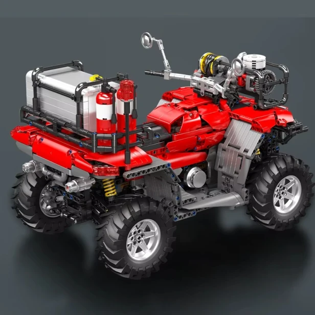 Klocki Zestaw Mould King 23003 Quad ATV Strażacki RC 2100 Elementów