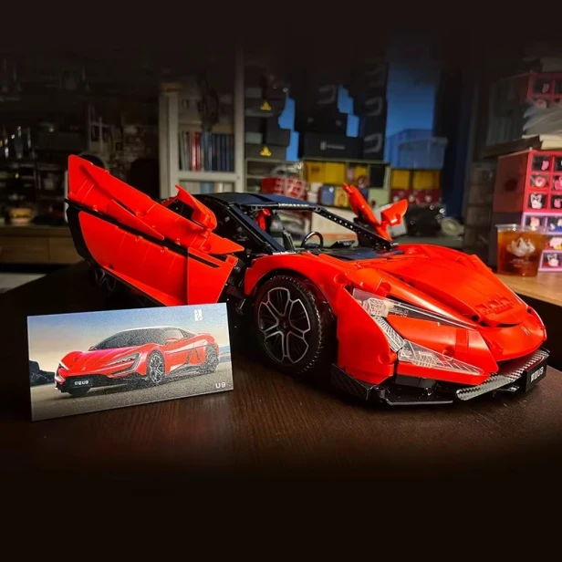 Klocki Zestaw Samochód BYD Yangwang U9 RC 1:8 3671 Elementów